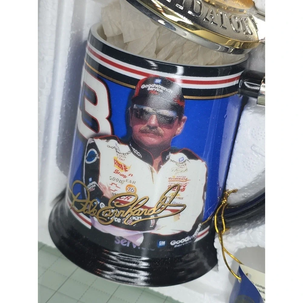 Dale Earnhardt Collector Beer Stein Tankard #3 by the‎ Franklin Mint 12 oz